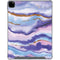 Blue Violet Watercolor Geode iPad Pro 12.9in (2020) Clear Case